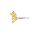 Load image into Gallery viewer, Yellow & White Gold Dragonfly Brooch