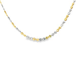 Load image into Gallery viewer, Yellow & White Gold Bow-Motif Chain Necklace