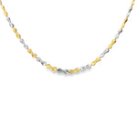 Load image into Gallery viewer, Yellow & White Gold Bow-Motif Chain Necklace