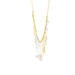 Load image into Gallery viewer, Modernist Tri-Gold Pendant Necklace