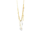 Load image into Gallery viewer, Modernist Tri-Gold Pendant Necklace