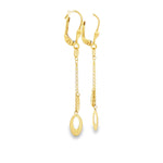 Load image into Gallery viewer, Modern Yellow Gold Geometric Dangle Earrings