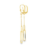 Load image into Gallery viewer, Contemporary Yellow Gold Chain Dangle Earrings