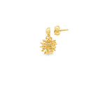 Load image into Gallery viewer, Golden Sunburst Stud Earrings in Yellow Gold