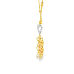 Load image into Gallery viewer, Yellow Gold CZ Heart Charm Necklace