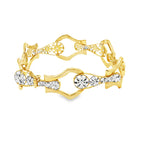 Load image into Gallery viewer, Intricate Yellow & White Gold Openwork Bangle