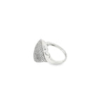 Load image into Gallery viewer, White Gold Cocktail Ring with Round Brilliant Cut CZ