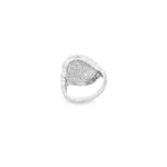 Load image into Gallery viewer, White Gold Cocktail Ring with Round Brilliant Cut CZ