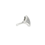Load image into Gallery viewer, White Gold Cocktail Ring with Round Brilliant Cut CZ