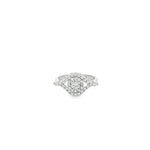 Load image into Gallery viewer, White Gold Multi-Stone CZ Ring