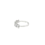 Load image into Gallery viewer, White Gold Multistone CZ Ring