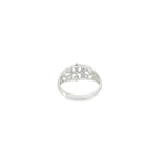Load image into Gallery viewer, White Gold Cocktail Ring with Round Cut CZ