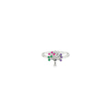Load image into Gallery viewer, 14ct White Gold Tree of Life Gemstone Ring