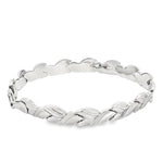 Load image into Gallery viewer, White Gold Link Bangle Bracelet