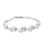 Load image into Gallery viewer, White Gold Chain Bracelet