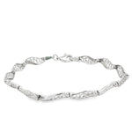 Load image into Gallery viewer, Elegant White Gold Chain Bracelet