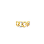 Load image into Gallery viewer, 14ct Two-Tone Yellow Gold Chain Link Band Ring