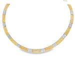Load image into Gallery viewer, 14ct Tri-Color Gold Beaded Necklace