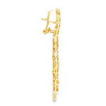Load image into Gallery viewer, Yellow Gold Cascading Disc Dangle Earrings