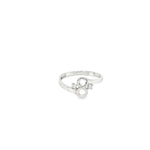 Load image into Gallery viewer, White Gold Multistone Ring with Round Cut CZ