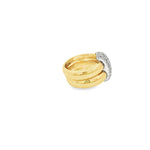 Load image into Gallery viewer, Yellow Gold Multistone Ring with Round Brilliant Cut Diamonds