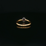 Load image into Gallery viewer, Yellow Gold Ring with Oval Ruby & Diamonds