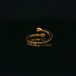 Load image into Gallery viewer, Yellow Gold Multistone Ring with Brilliant Cut Pear Shape Rubies