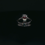 Load image into Gallery viewer, White Gold Cocktail Ring with Square Cut Ruby