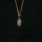 Load image into Gallery viewer, 18ct Yellow Gold Necklace with Marquise Cut Ruby & Diamonds