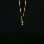 Load image into Gallery viewer, 14k Yellow Gold Ruby Cluster Pendant Necklace