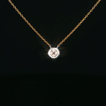 Load image into Gallery viewer, 18ct Yellow Gold Necklace with Brilliant Red Ruby & Diamonds