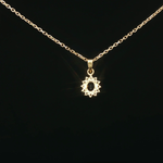 Load image into Gallery viewer, Yellow Gold Necklace with Deep Blue Oval Sapphire Charm