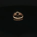Load image into Gallery viewer, 14ct Yellow Gold Ring with Deep Blue Oval Sapphire & Diamond