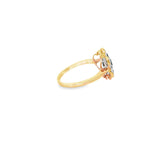 Load image into Gallery viewer, 9ct Yellow Gold Cocktail Ring with Round Cut Diamonds