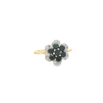 Load image into Gallery viewer, 9ct Yellow Gold Cocktail Ring with Round Cut Diamonds