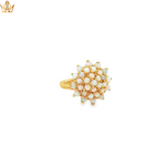 Load image into Gallery viewer, 9ct Gold Ring with Round Opal Cabochons