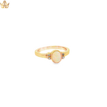 Load image into Gallery viewer, 9ct Gold Ring with Opal & Diamond