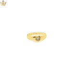 Load image into Gallery viewer, 18ct Yellow Gold Signet Ring with Round Brilliant Fancy Diamond