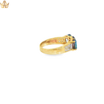 Load image into Gallery viewer, 9ct Gold Ring with Mystic Topaz & Diamonds