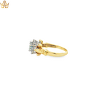 Load image into Gallery viewer, 9ct Gold Multistone Ring with Bluish Green Aquamarines