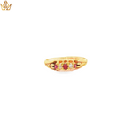Load image into Gallery viewer, 18ct Gold Multi-Stone Ring with Round Ruby