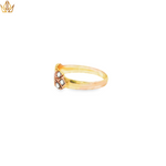 Load image into Gallery viewer, 15ct Gold Multistone Ring with Cabochon Ruby