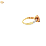 Load image into Gallery viewer, 9ct Orangy Red Topaz Multistone Ring in Yellow Gold
