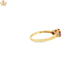 Load image into Gallery viewer, 9ct Yellow Gold Ring with Round Cut Orange Spinel