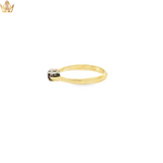 Load image into Gallery viewer, 9ct Gold Ring with Round Ruby Cabochon & Diamonds