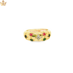 Load image into Gallery viewer, 18ct Gold Ring with Diamond, Rubies & Sapphires