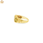 Load image into Gallery viewer, 18ct Gold Ring with Peridot & Diamond