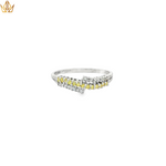 Load image into Gallery viewer, 9ct White Gold Ring With Citrine & Diamonds