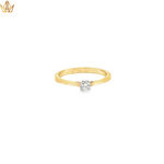 Load image into Gallery viewer, 9ct Gold Solitaire Ring with Round Cut Diamond