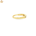 Load image into Gallery viewer, 18ct Gold Band Ring with Round Cut Diamonds